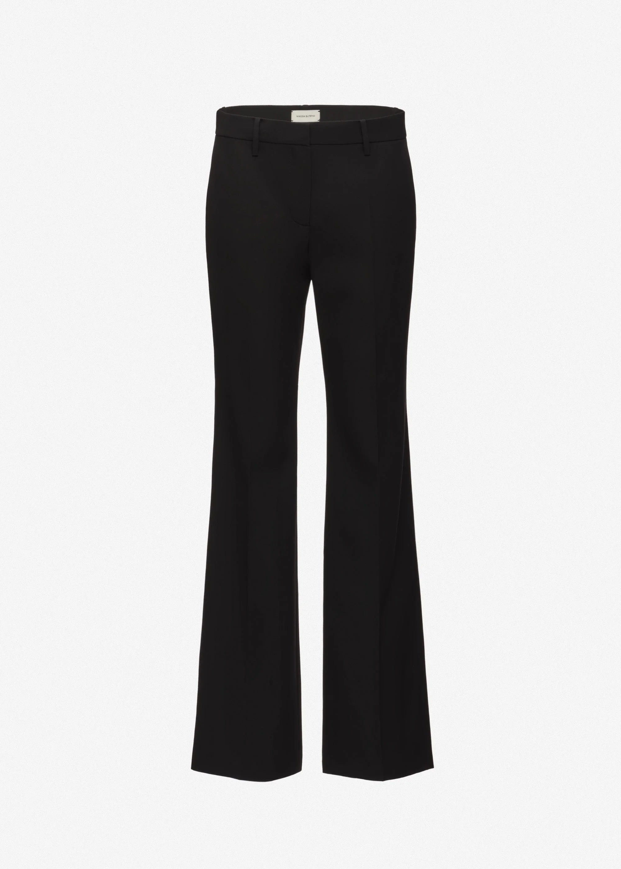 Flared tailored trousers in black - 1