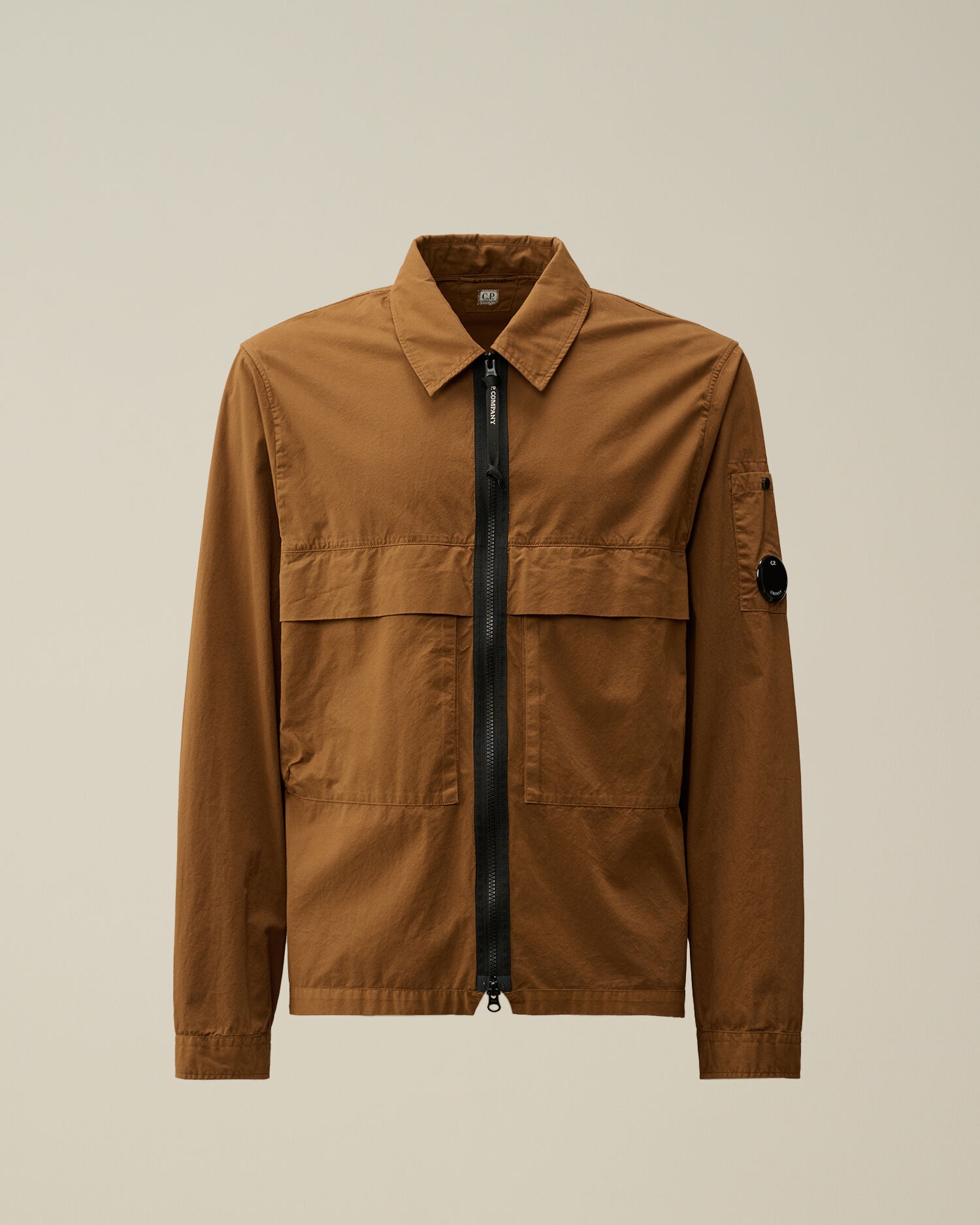 Organic Gabardine Zipped Utility Overshirt - 1