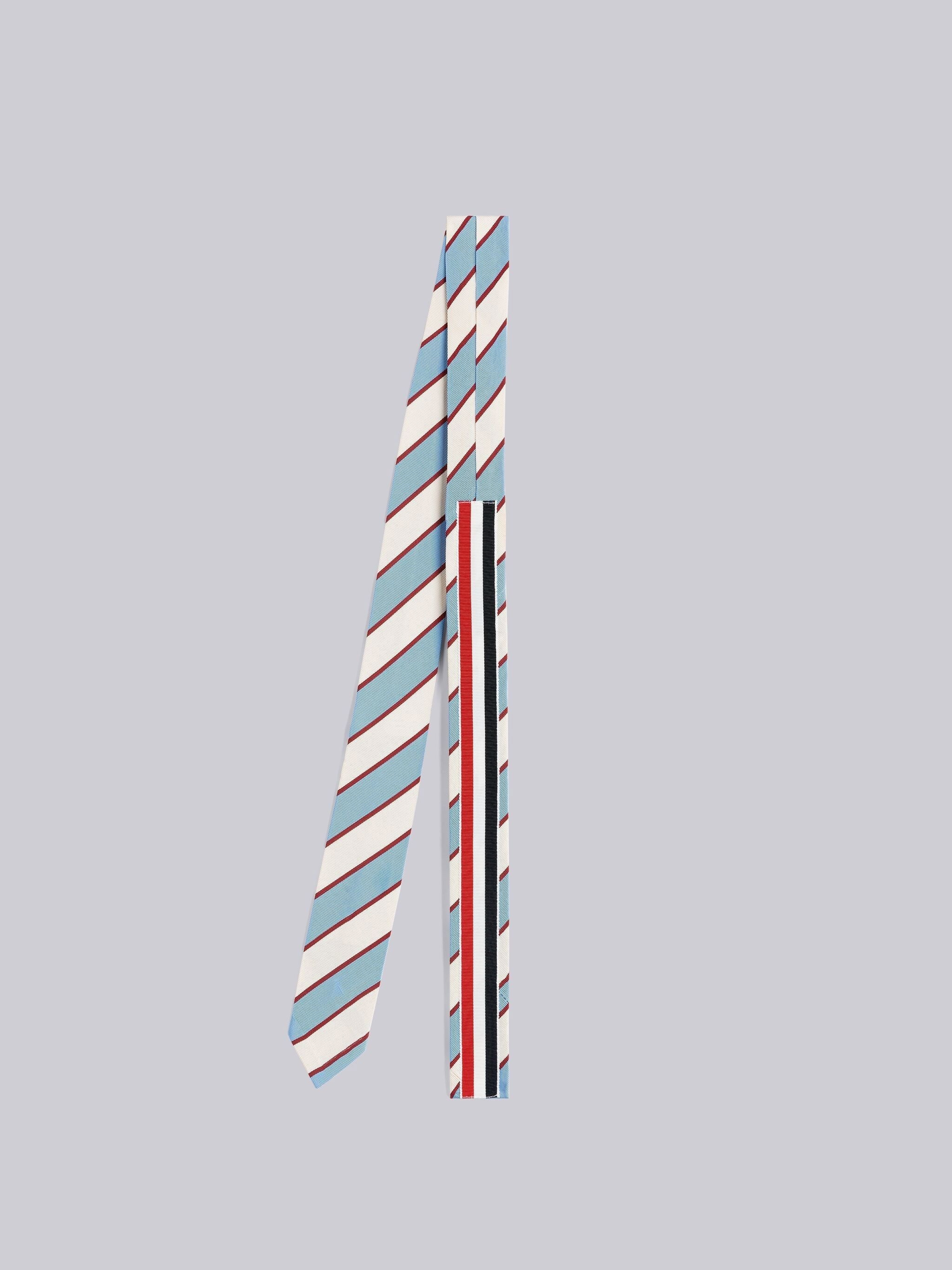 SILK COTTON AWNING STRIPE JACQUARD TIE - 3