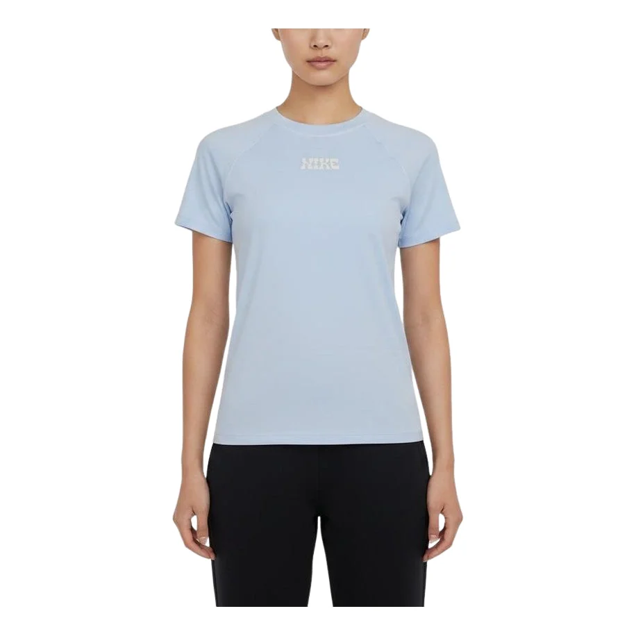 (WMNS) Nike Slim Fit T-Shirt Asia Sizing 'Sky Blue' IV2643-411 - 1