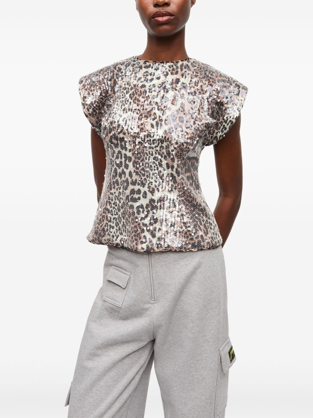 leopard-print blouse - 3