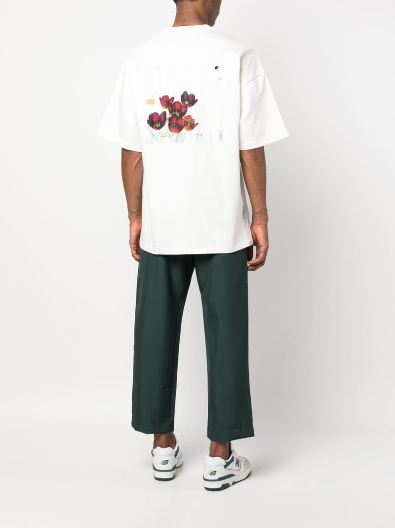 OAMC logo-print organic cotton T-shirt outlook