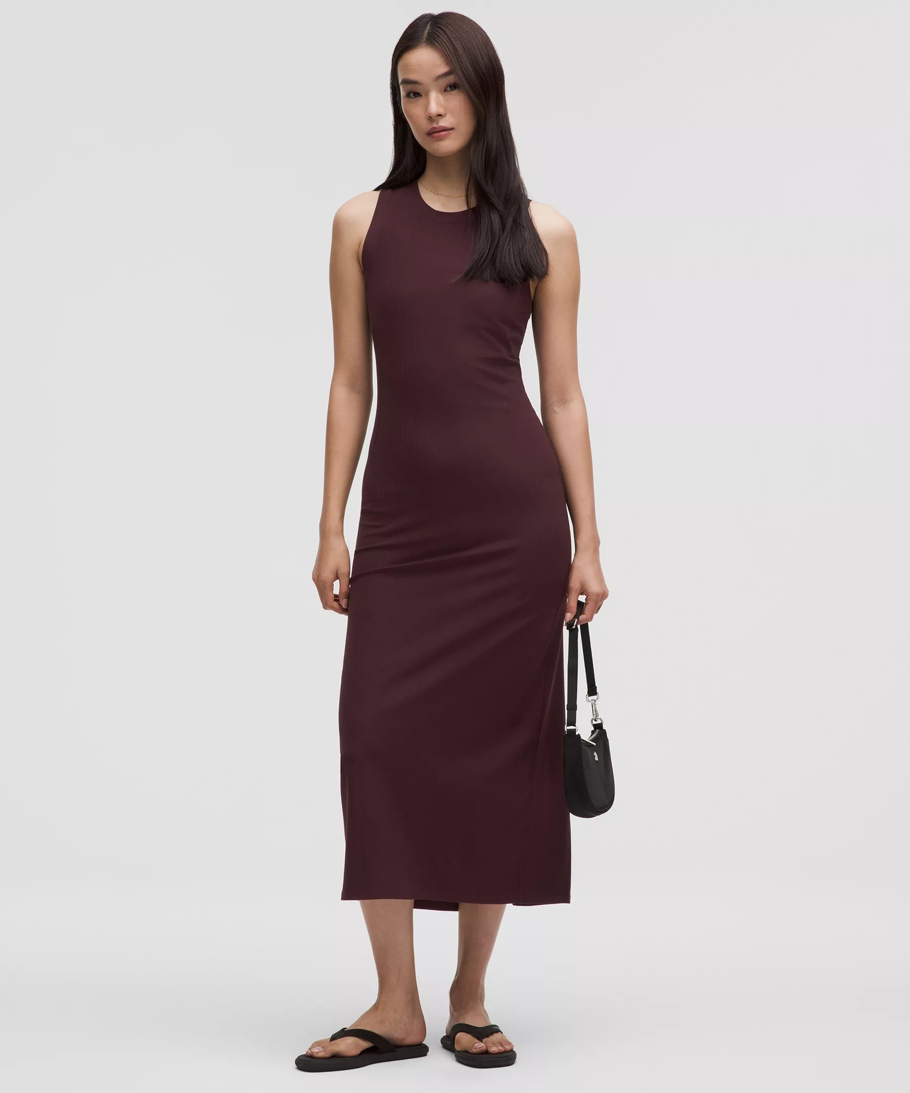 All Aligned Ribbed Midi Dress - 1