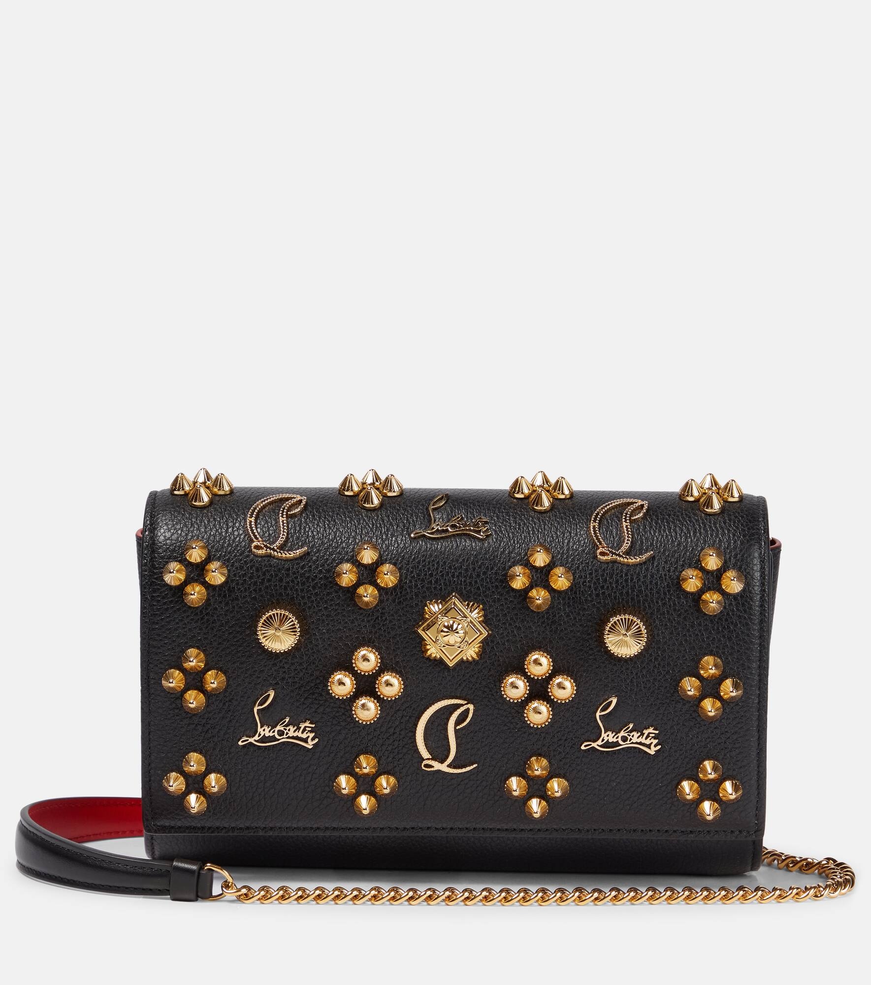 Paloma embellished leather clutch - 1