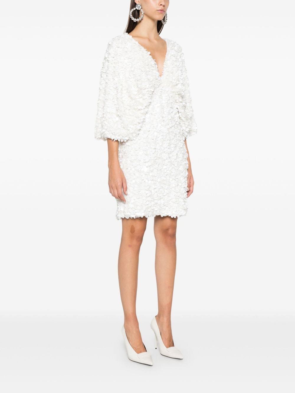 wide sleeve mini dress - 3