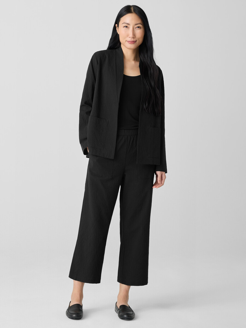 EILEEN FISHER Organic Cotton Pucker Straight Pant outlook