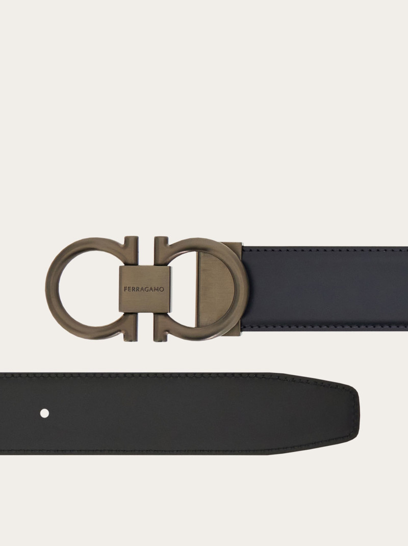 FERRAGAMO Reversible and adjustable Gancini belt outlook