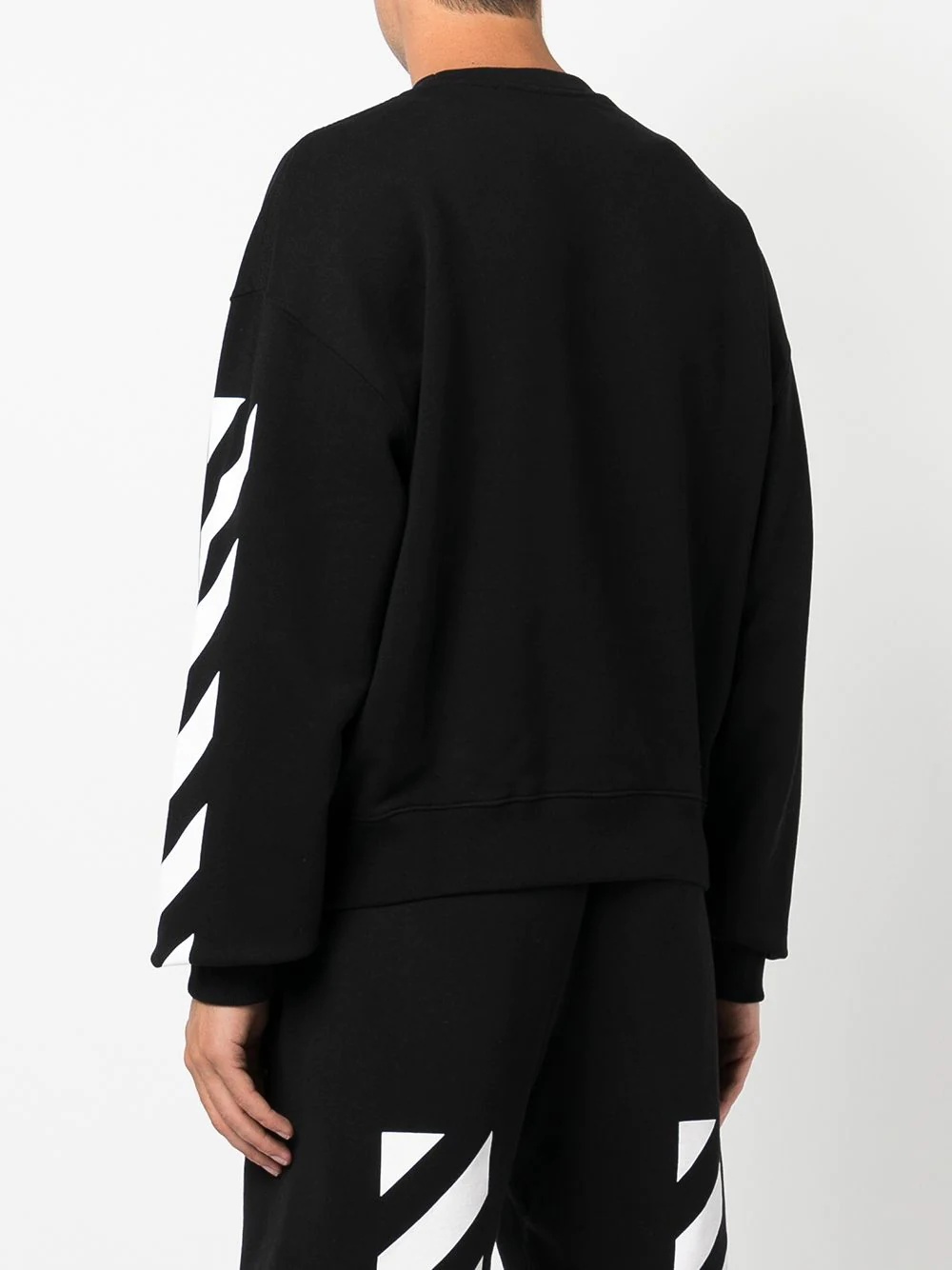 Diagonal Helvetica oversized sweatshirt - 4