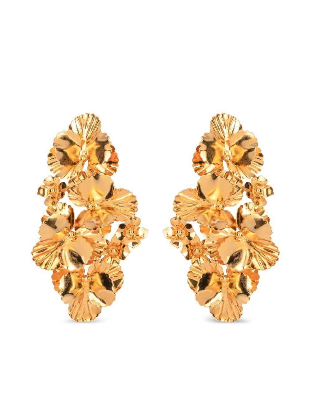 Panola flower-cluster earrings - 1