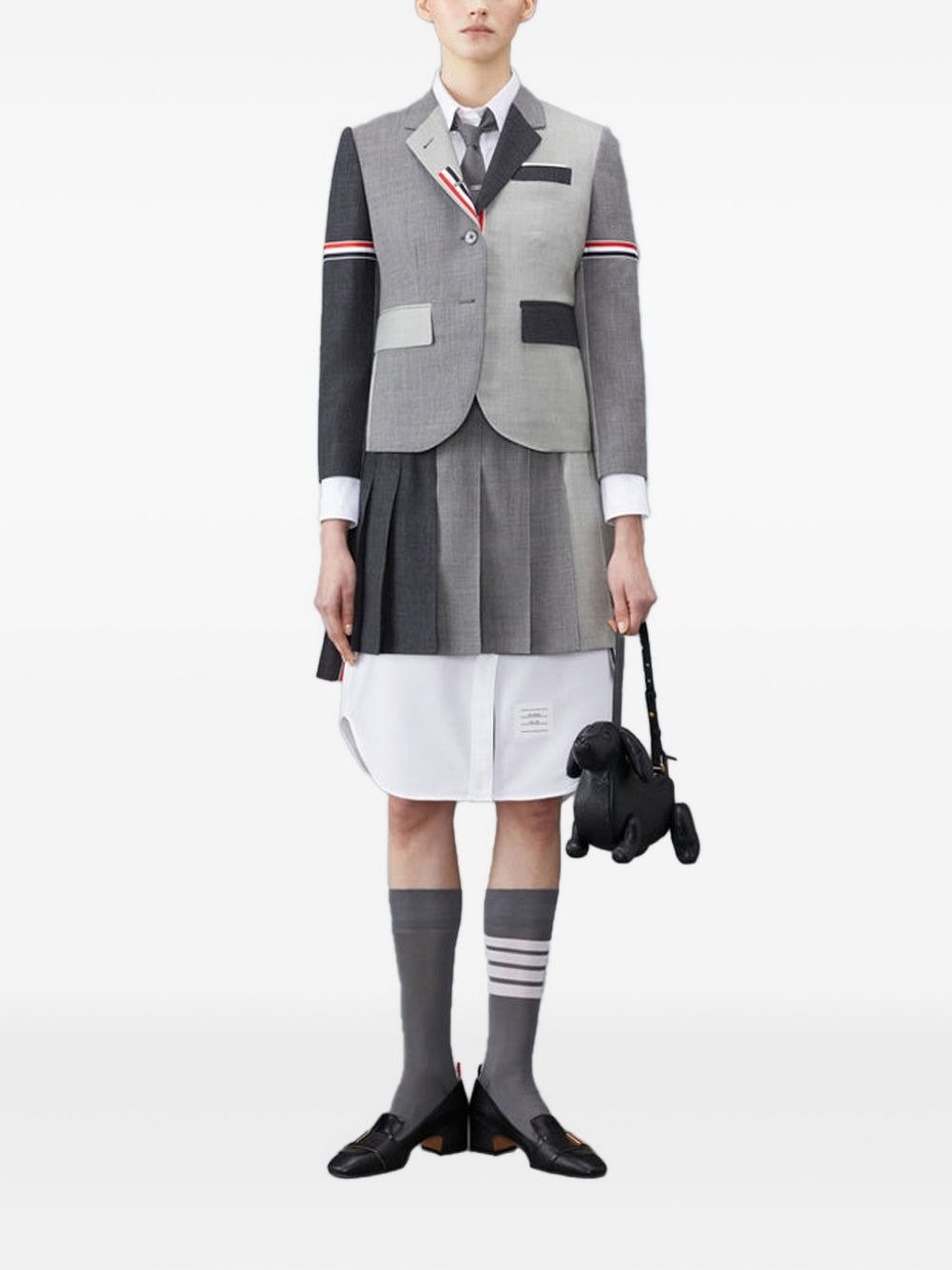 Fun-Mix 2ply fresco panelled blazer - 2