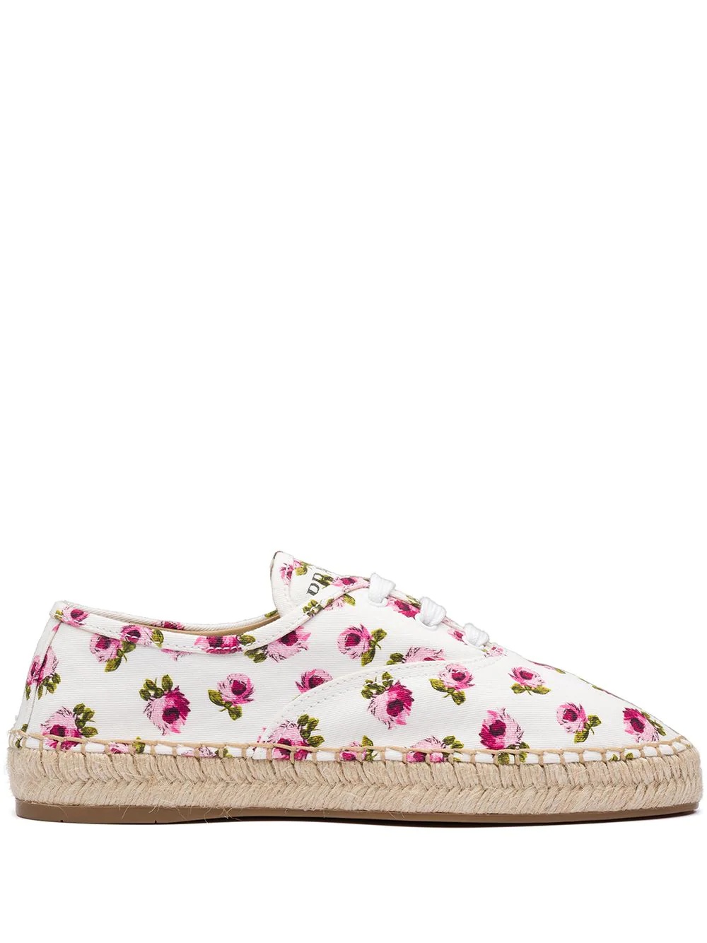 gabardine floral espadrilles - 1