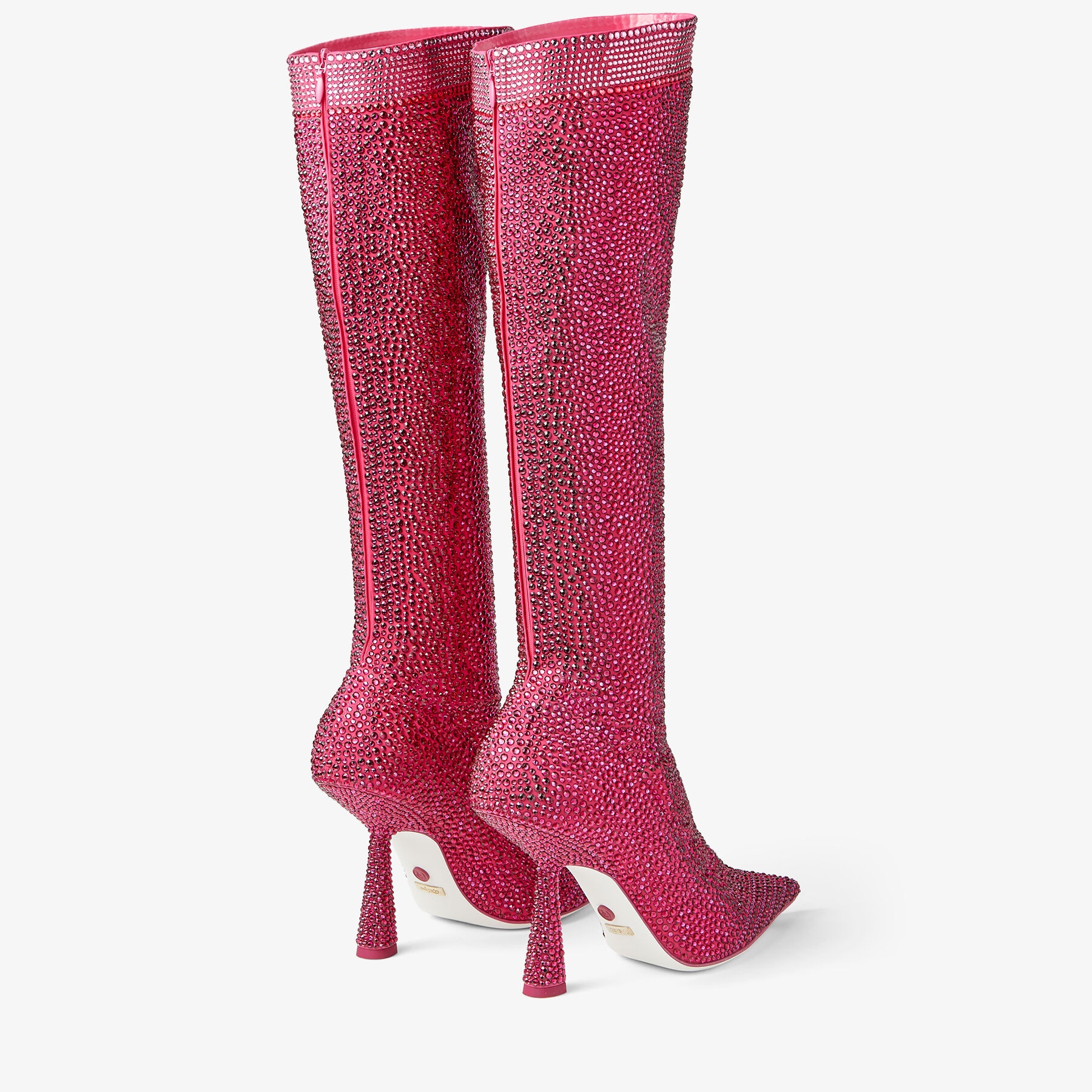 Sailor Moon Crystal Boot 100
Moon Pink Mix Stretch Jersey Boots with Crystals - 5