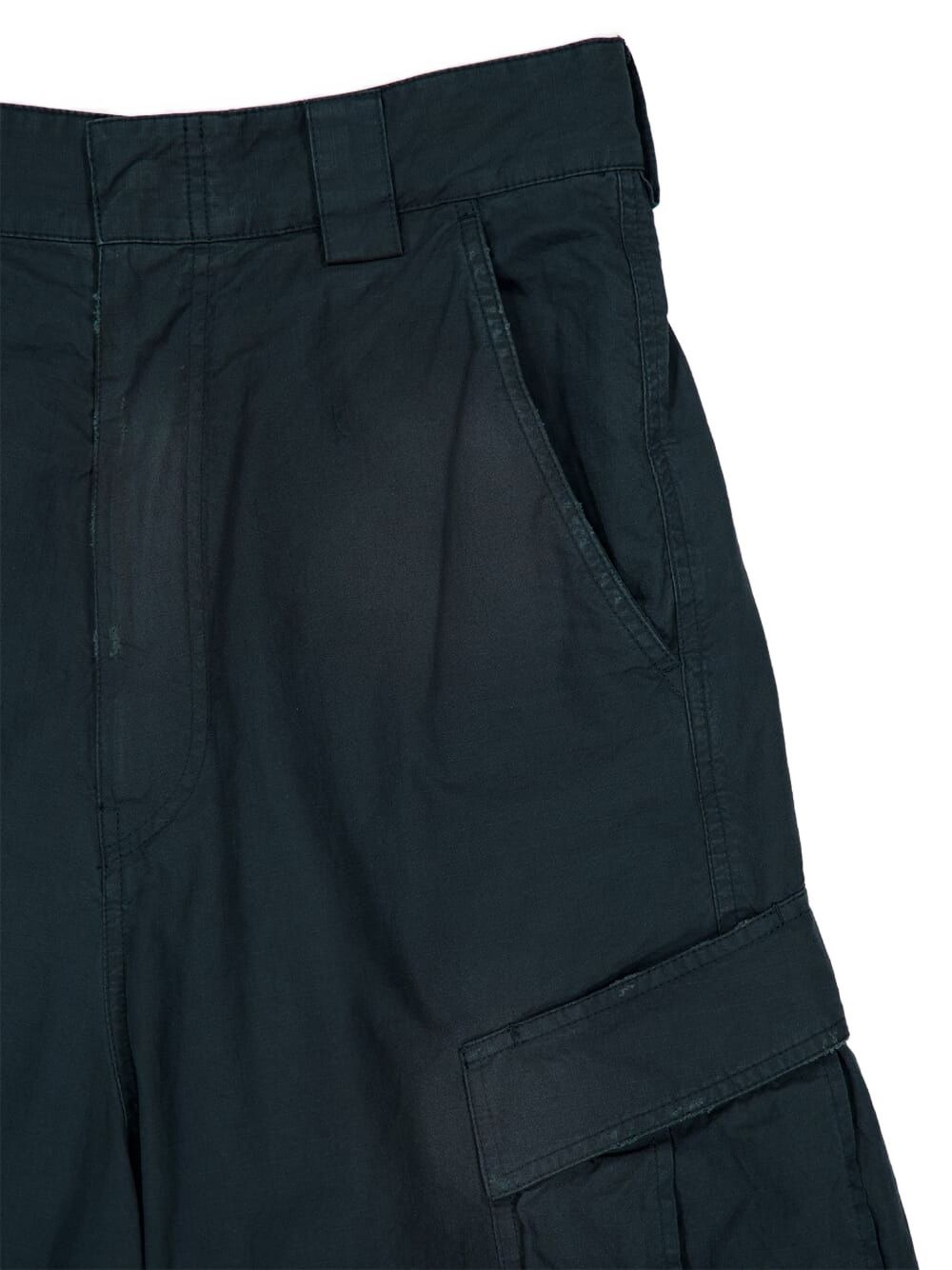washed-cotton cargo pants - 4