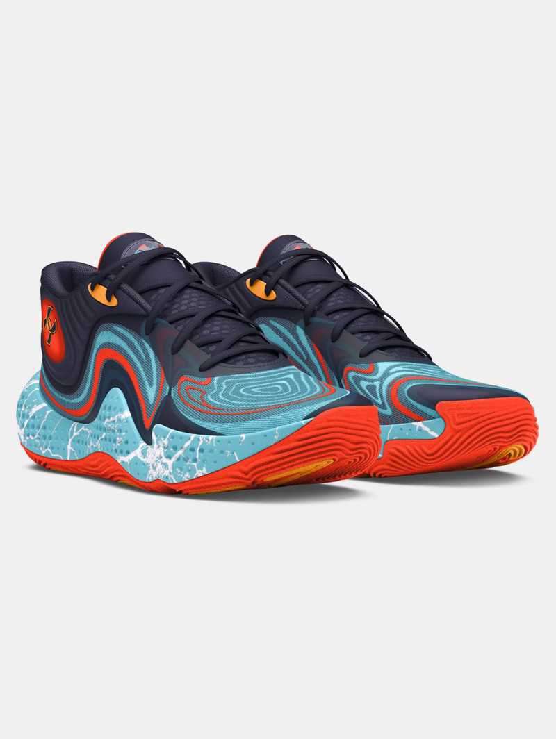 Unisex UA Spawn 6 Mid E24 Basketball Shoes 5