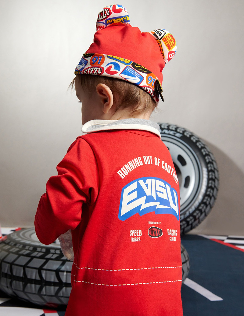 RACING BADGE AND LOGO BABY BEAR HAT 4