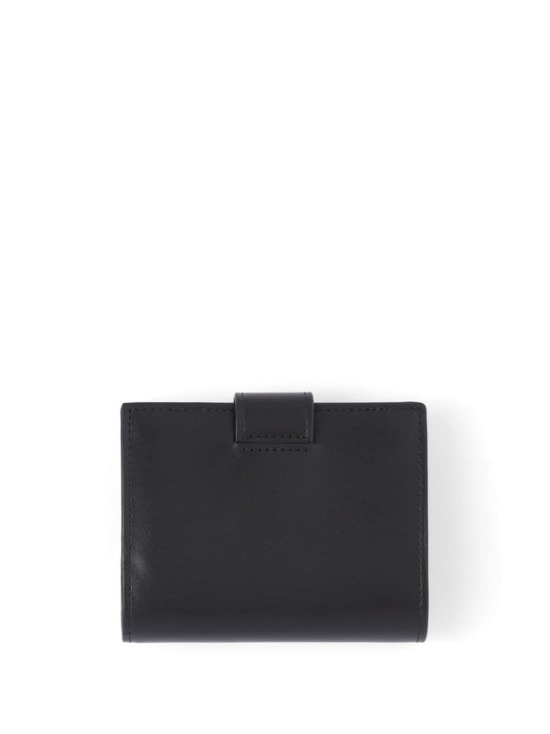 Prada triangle-logo leather wallet outlook