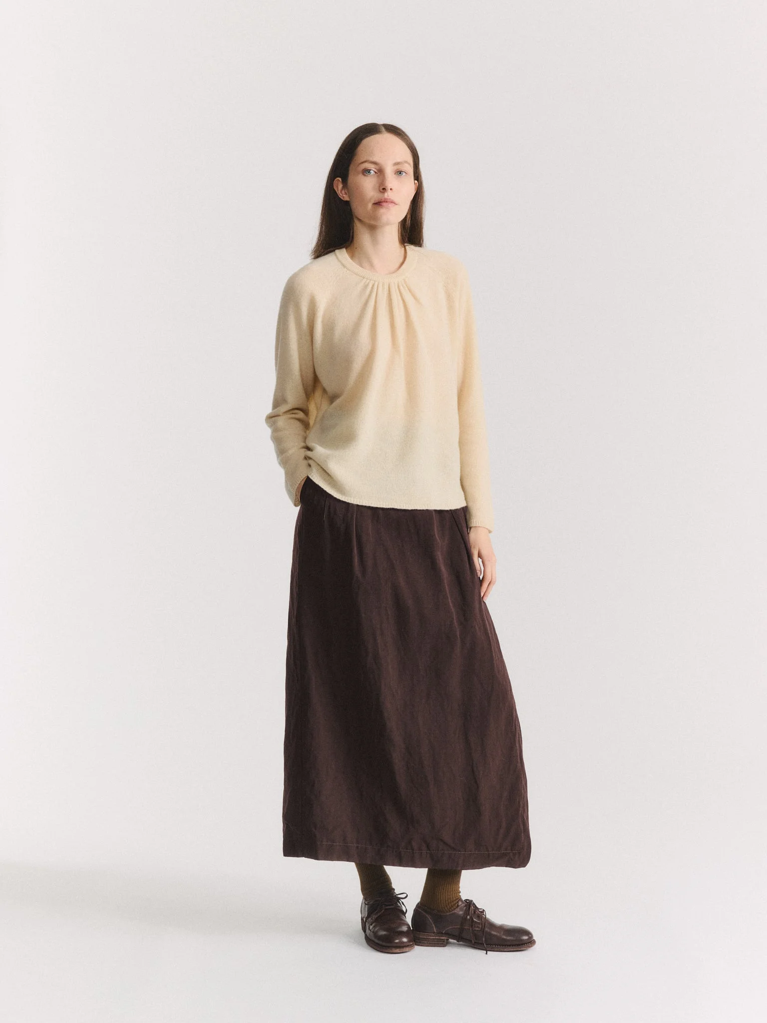 AURELIE SKIRT - DRY WOOL - BUNGA - 1