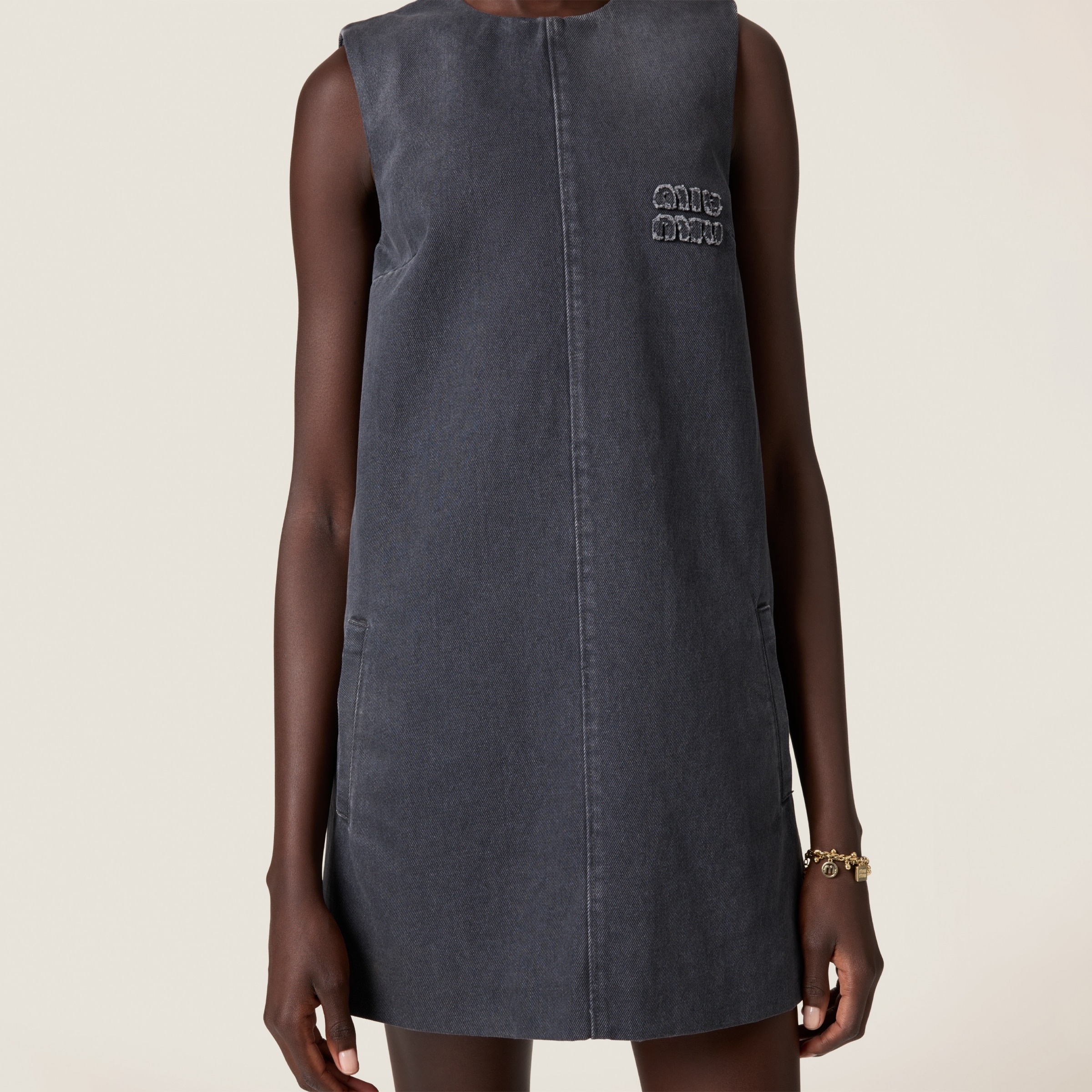 Drill mini-dress - 4