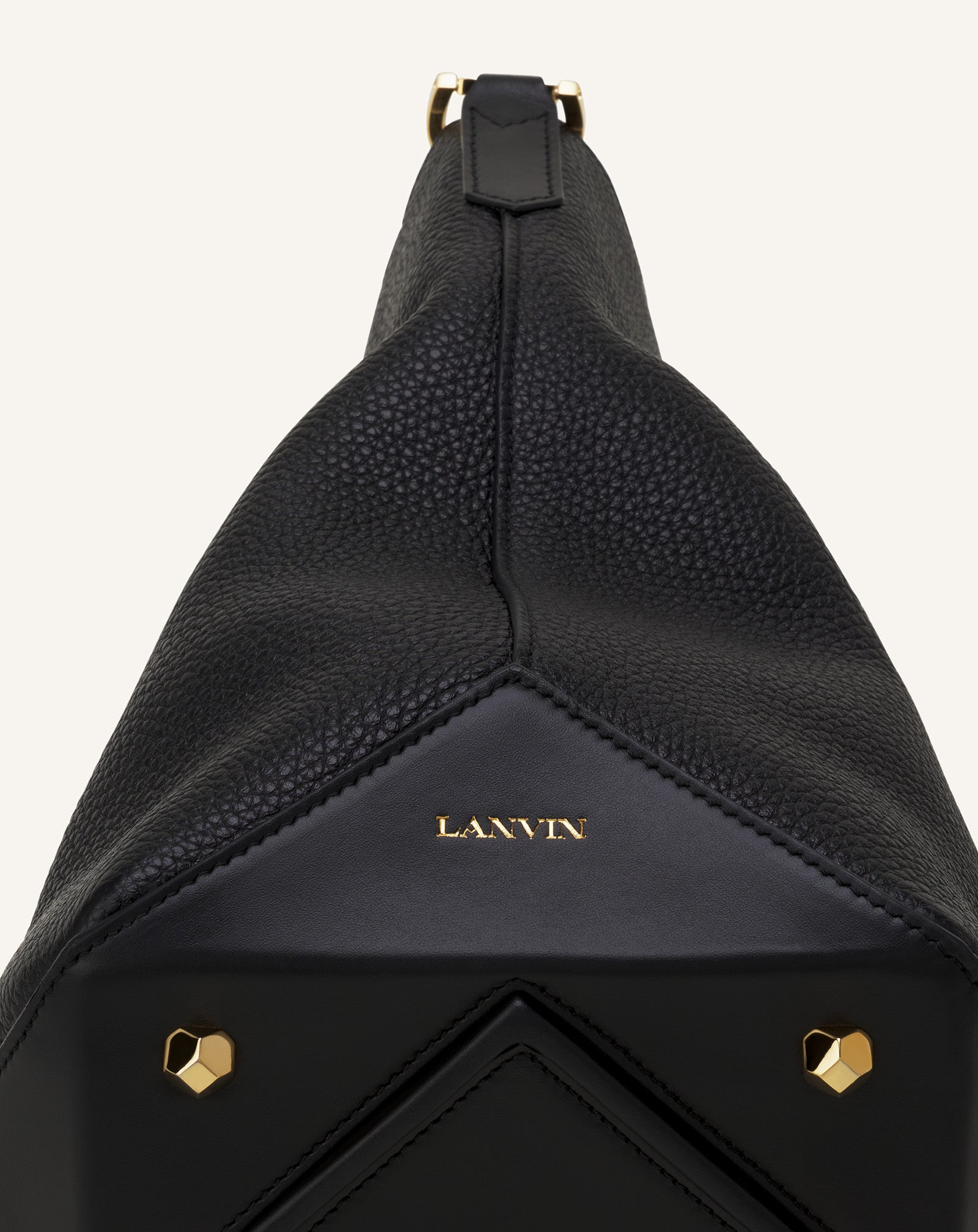 CATCH BY LANVIN MEDIUM LEATHER BUCKET BAG - 10