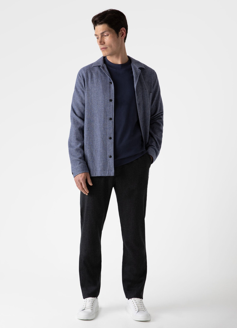 Sunspel Heavy Flannel Overshirt outlook