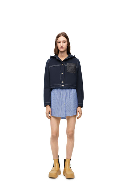 Loewe Cropped workwear jacket in technical cotton outlook