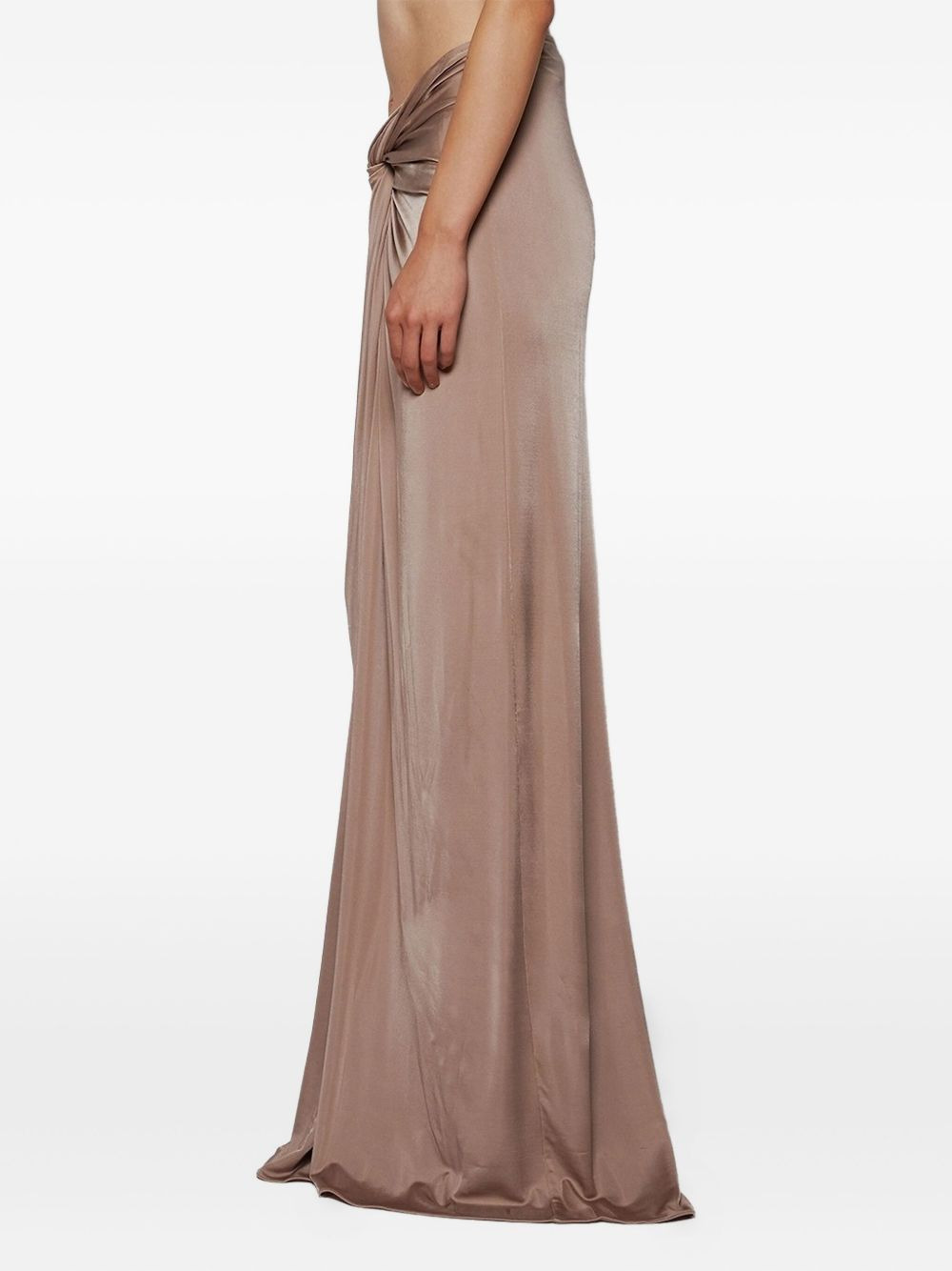 twisted-detail maxi skirt - 3