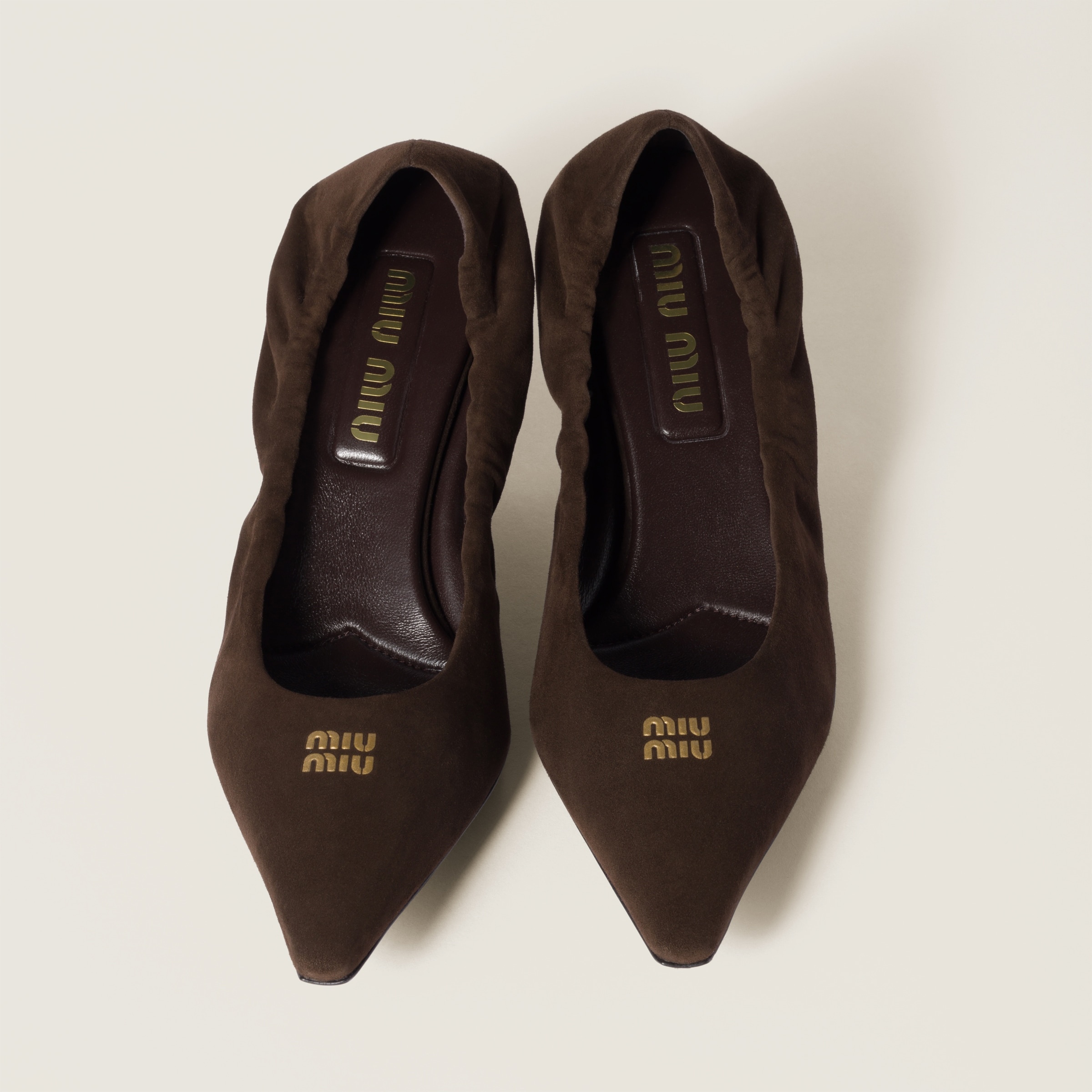 Ruches suede pumps - 4