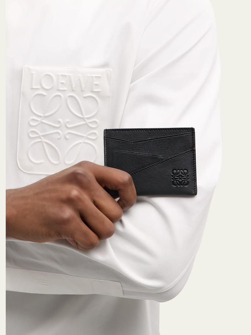 Loewe Men's Puzzle Calfskin Card Holder outlook