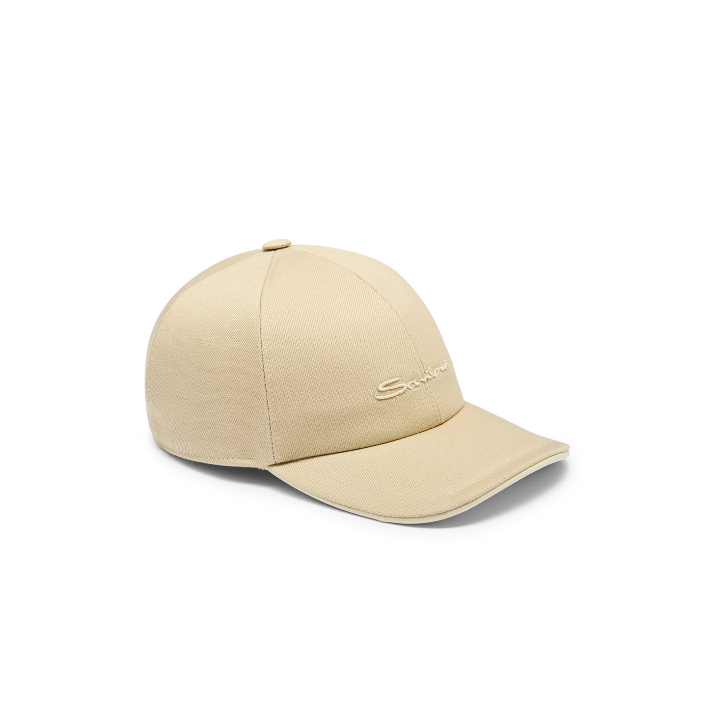 Men's beige cotton baseball cap - 2
