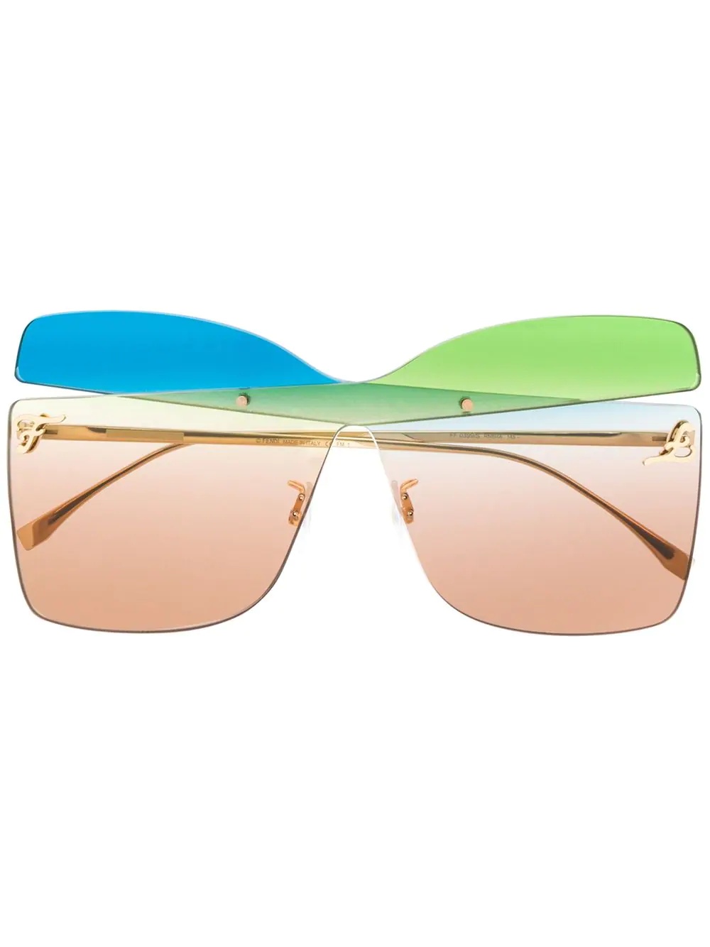 Karligraphy oversized frame sunglasses - 1