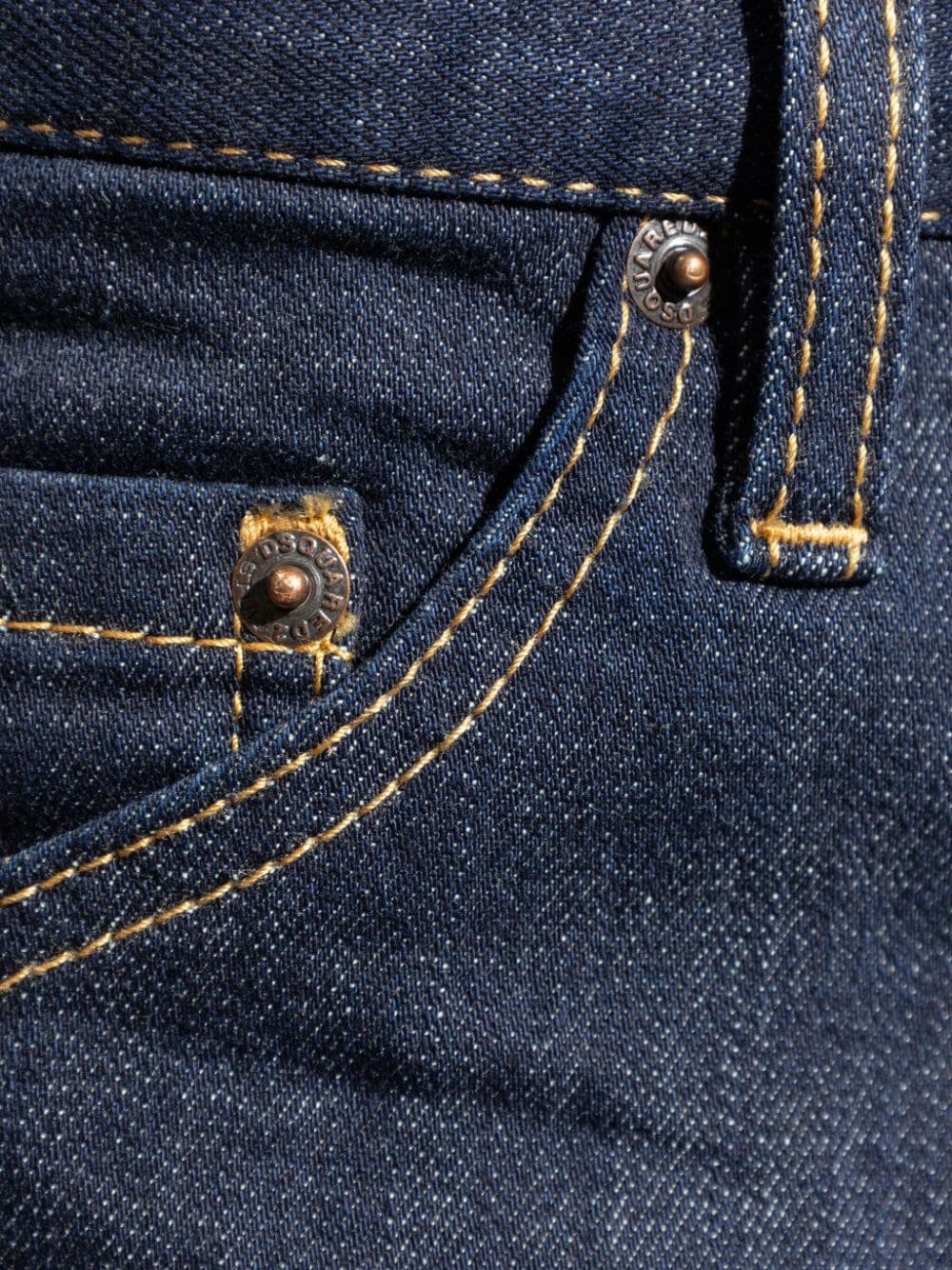 panelled slim-cut jeans - 5