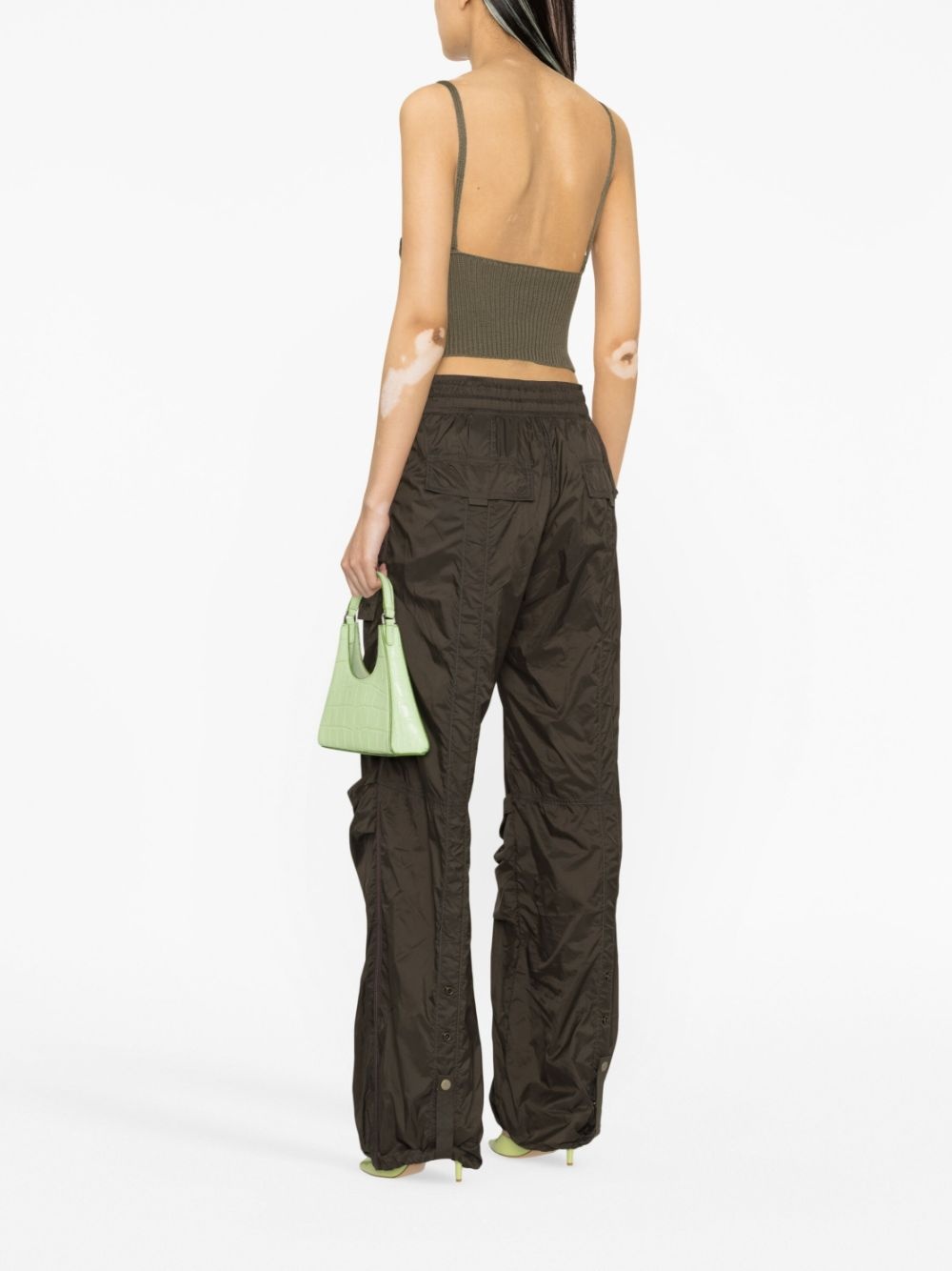V-neck knitted wool top - 4
