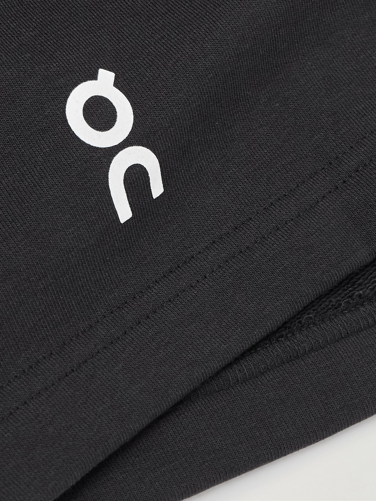 Club Logo-Print Cotton-Blend Jersey Shorts Black - 5