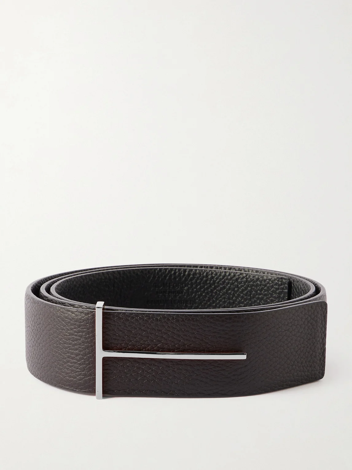 3.8cm Full-Grain Leather Belt - 1