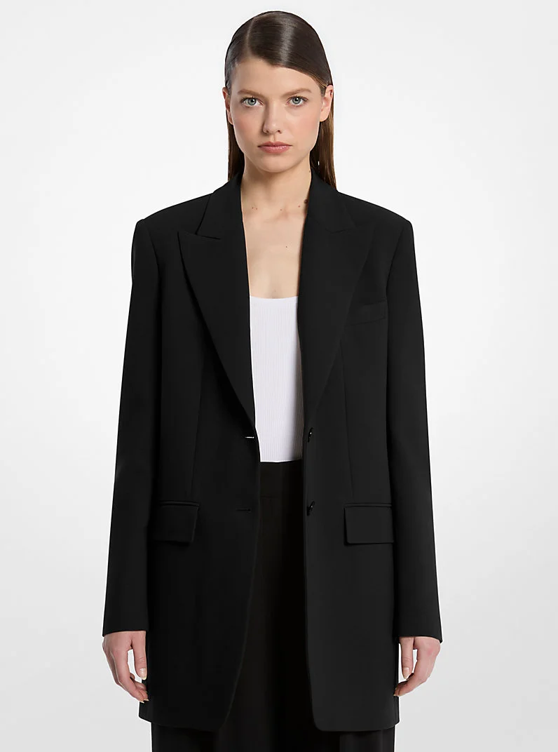 Wool Serge Boyfriend Blazer - 1