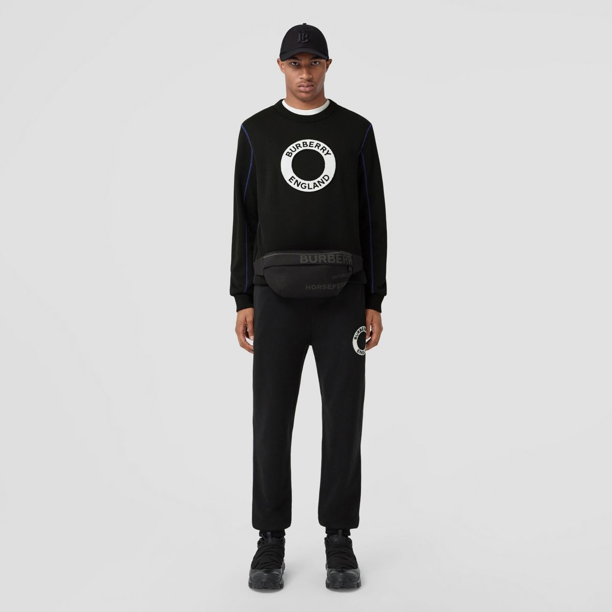 Logo Graphic Appliqué Cotton Jogging Pants - 2