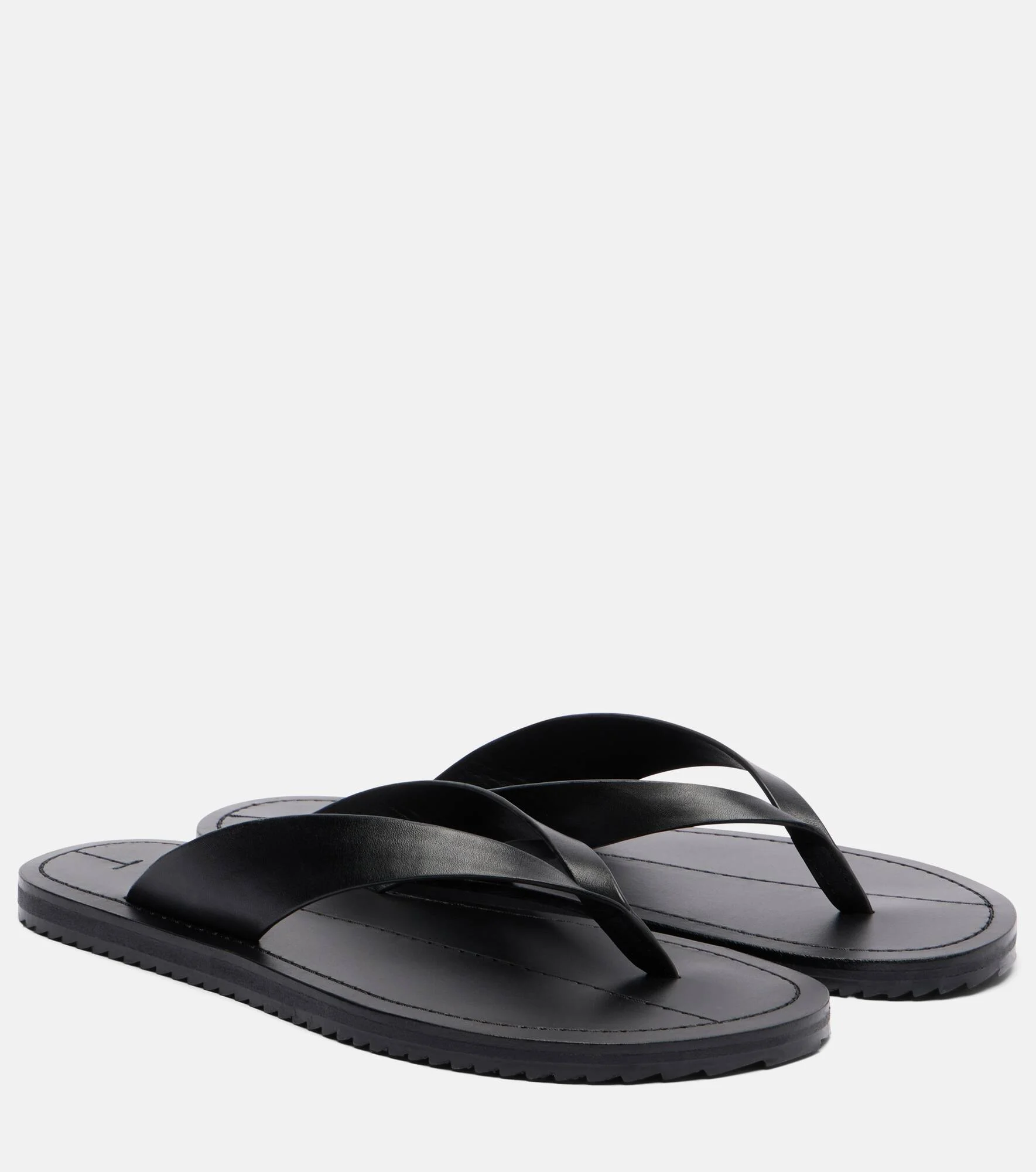 Flora leather thong sandals - 1