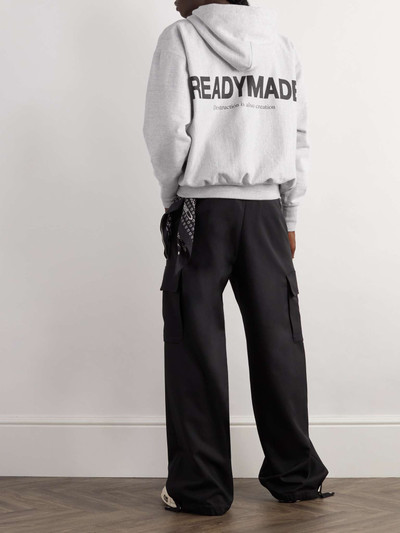 Readymade Logo-Print Embroidered Cotton-Blend Jersey Hoodie outlook