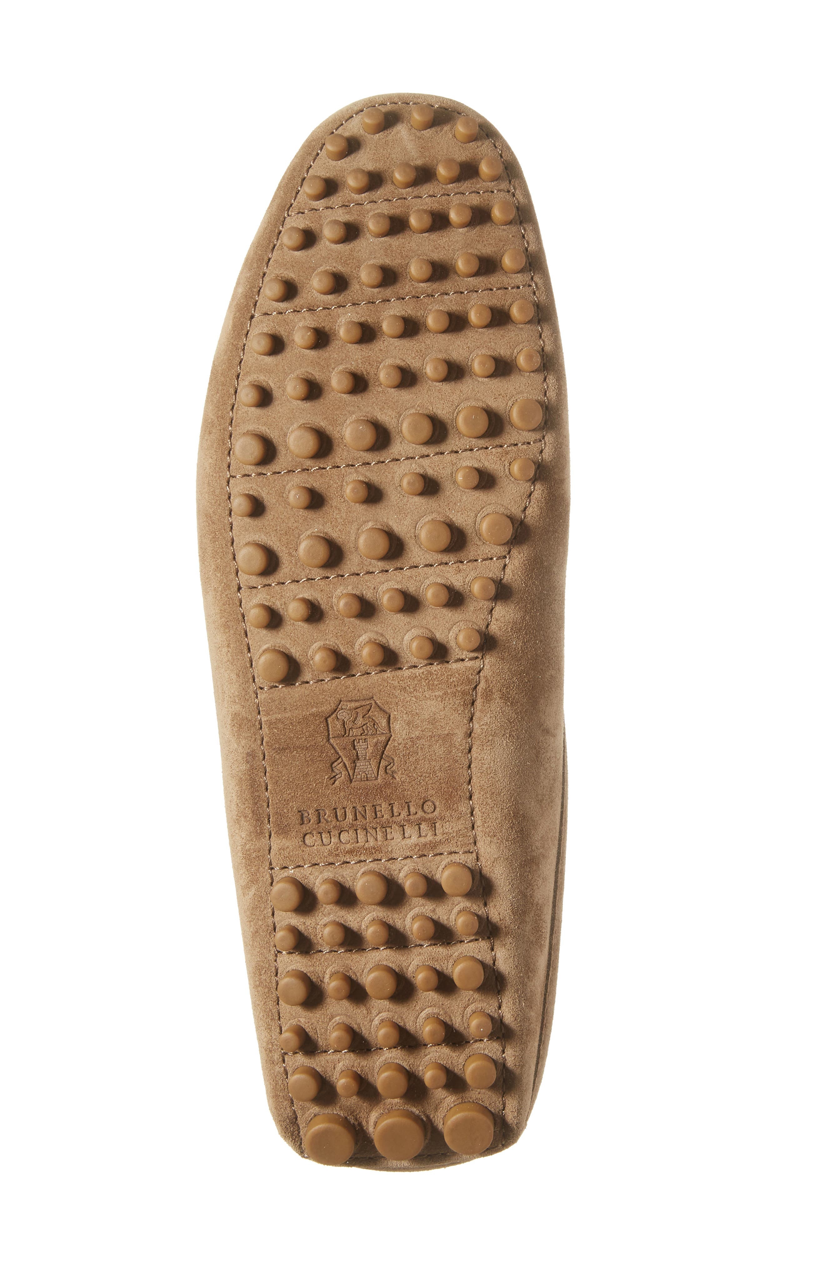 Brunello Cucinelli Monili Penny Loafer Mule in C7495 Brown at Nordstrom - 6