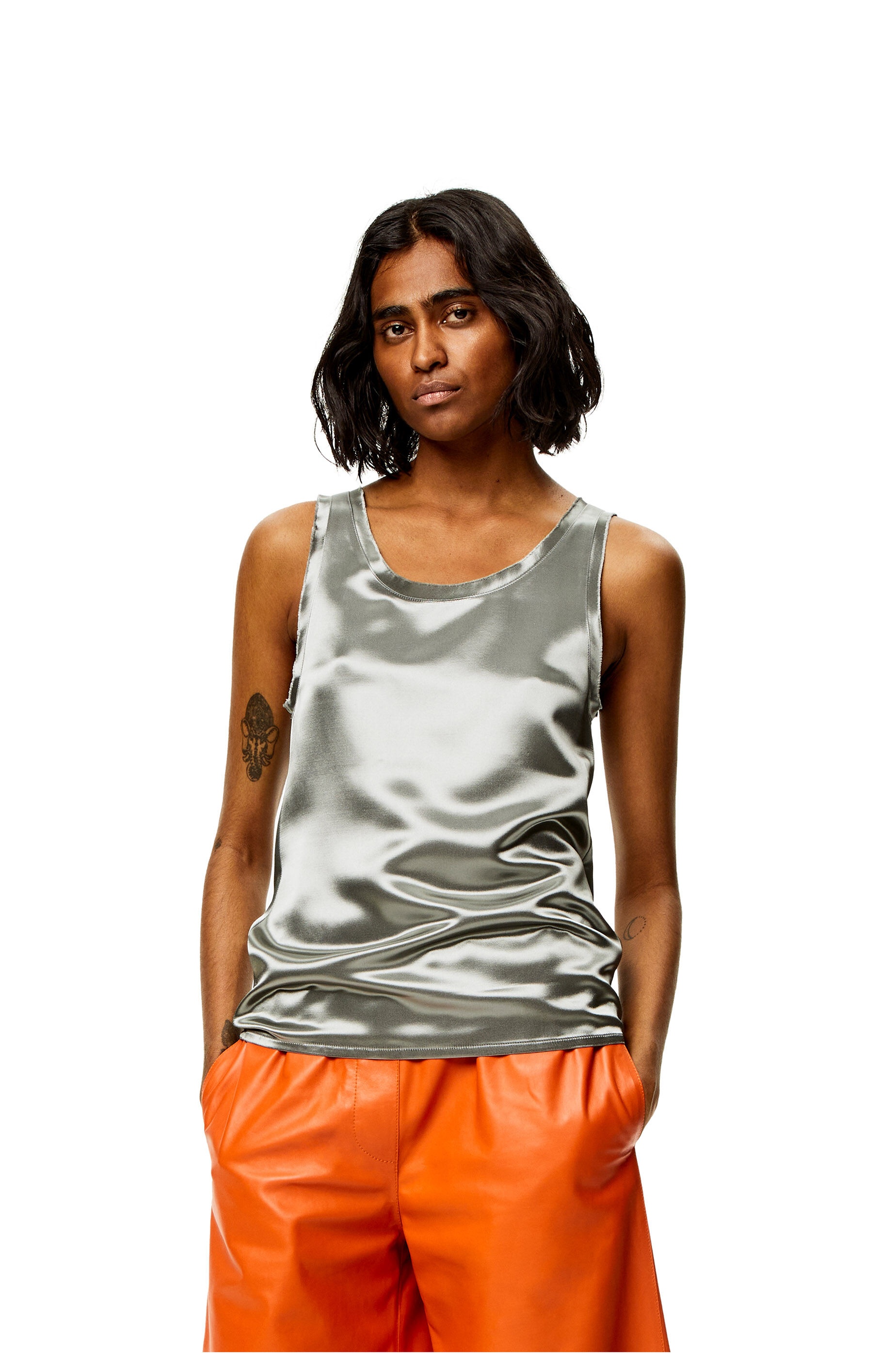 Tank top in satin - 3