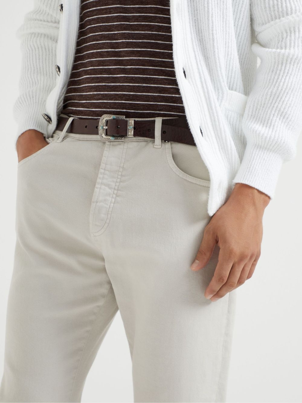 garment-dyed jeans - 5