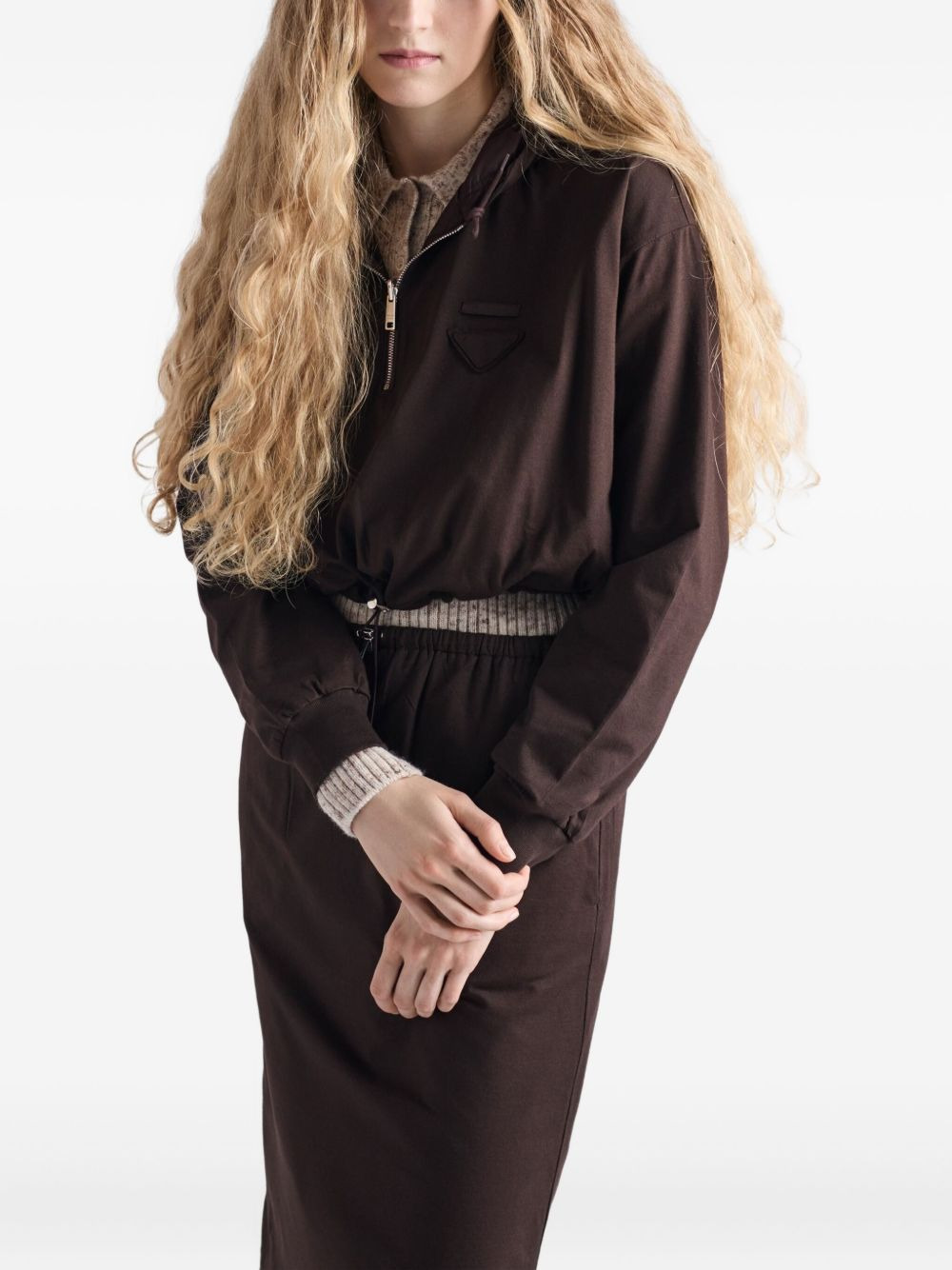 drawstring-hem hoodie - 4