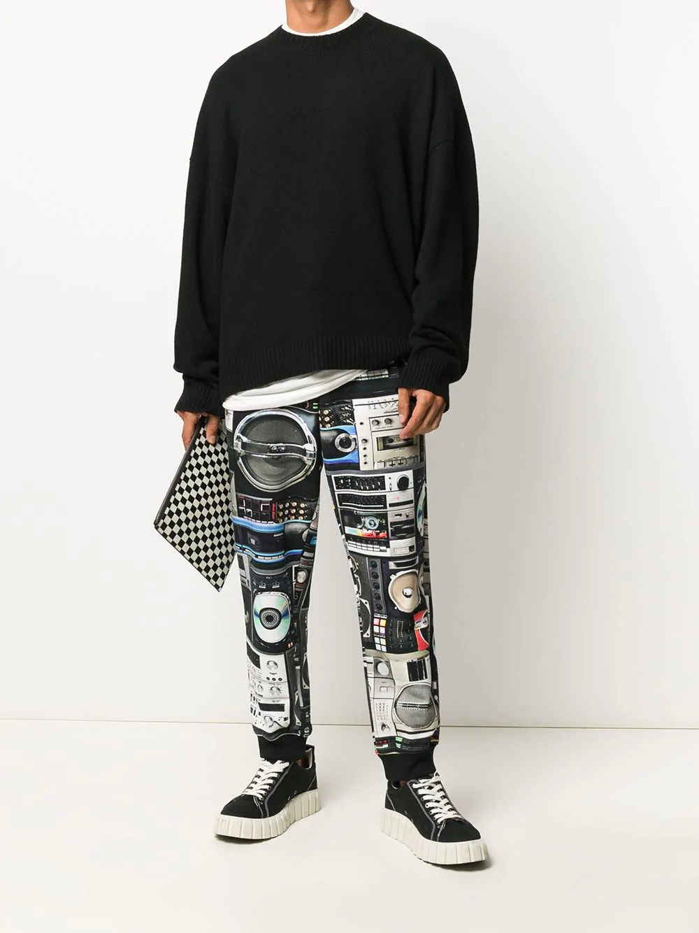 printed track pants - 2