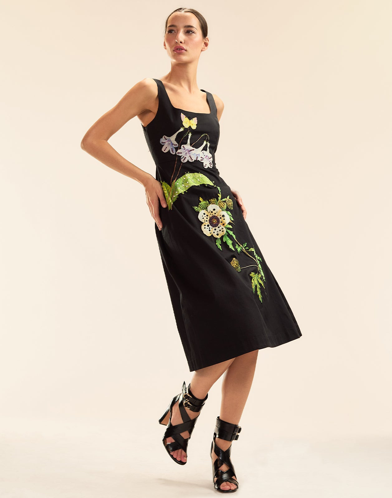 Embellished Bellflower Dress - 1