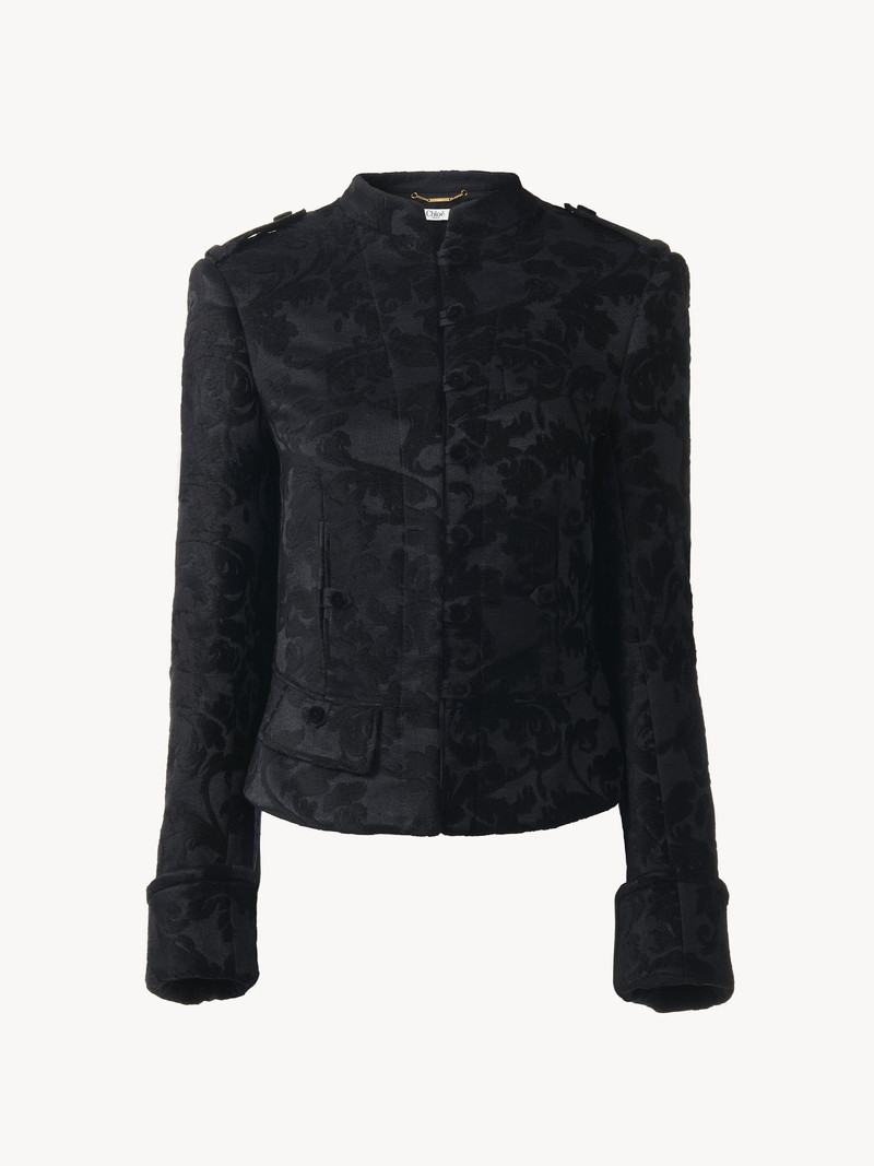 Chloé FITTED JACKET IN FLORAL VELVET outlook
