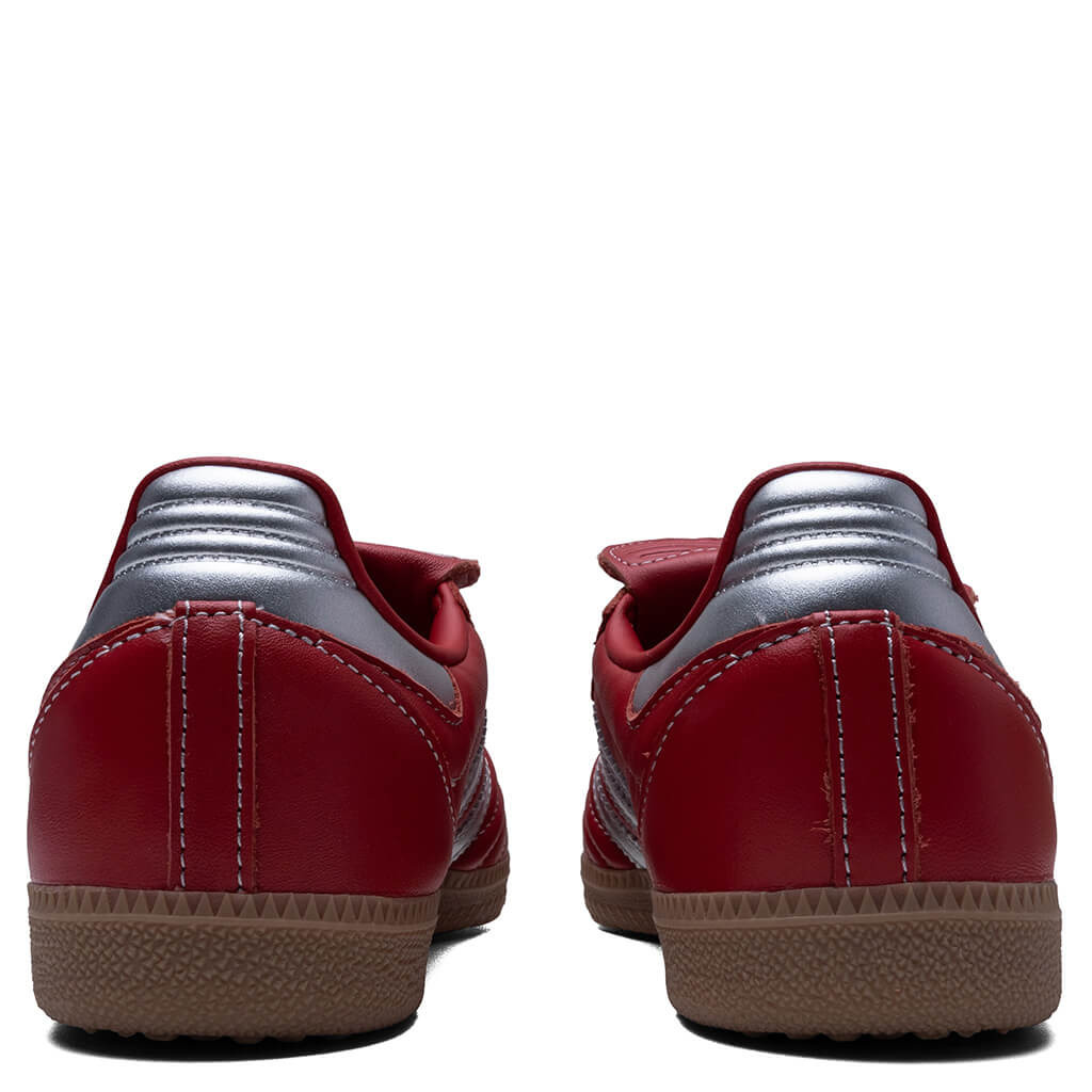 WOMEN'S SAMBA LT - BETTER SCARLET/SILVER METALLIC/GUM - 4