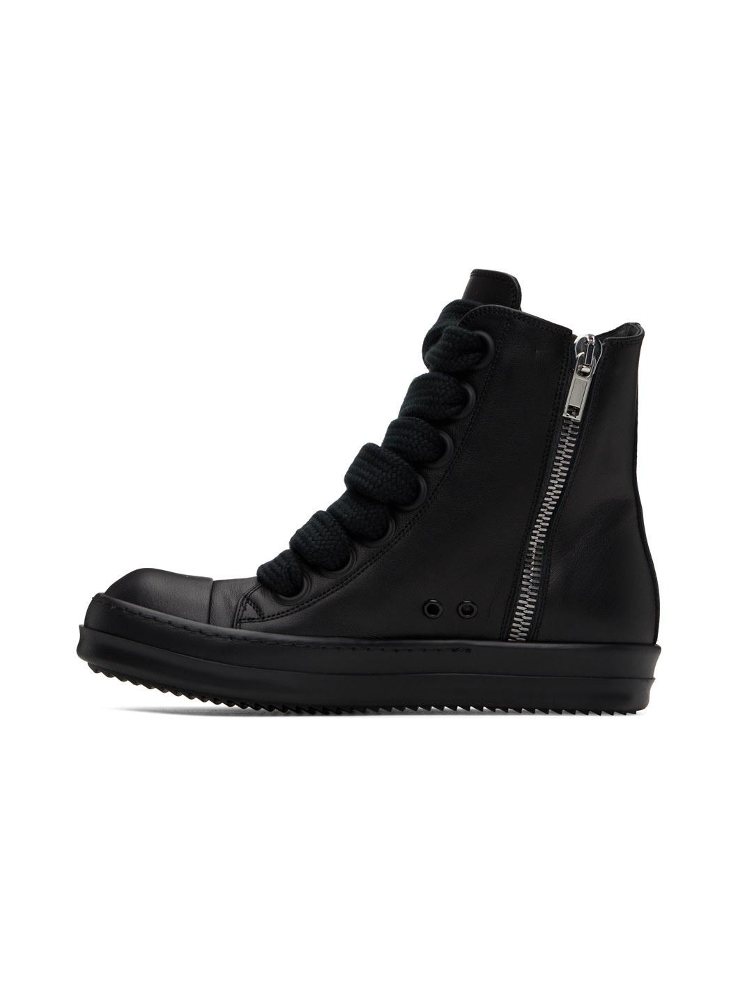 Black Jumbo Laced Sneakers - 3