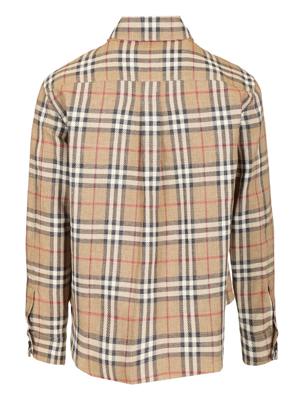 Check Cotton And Linen Shirt Shirts Brown - 2