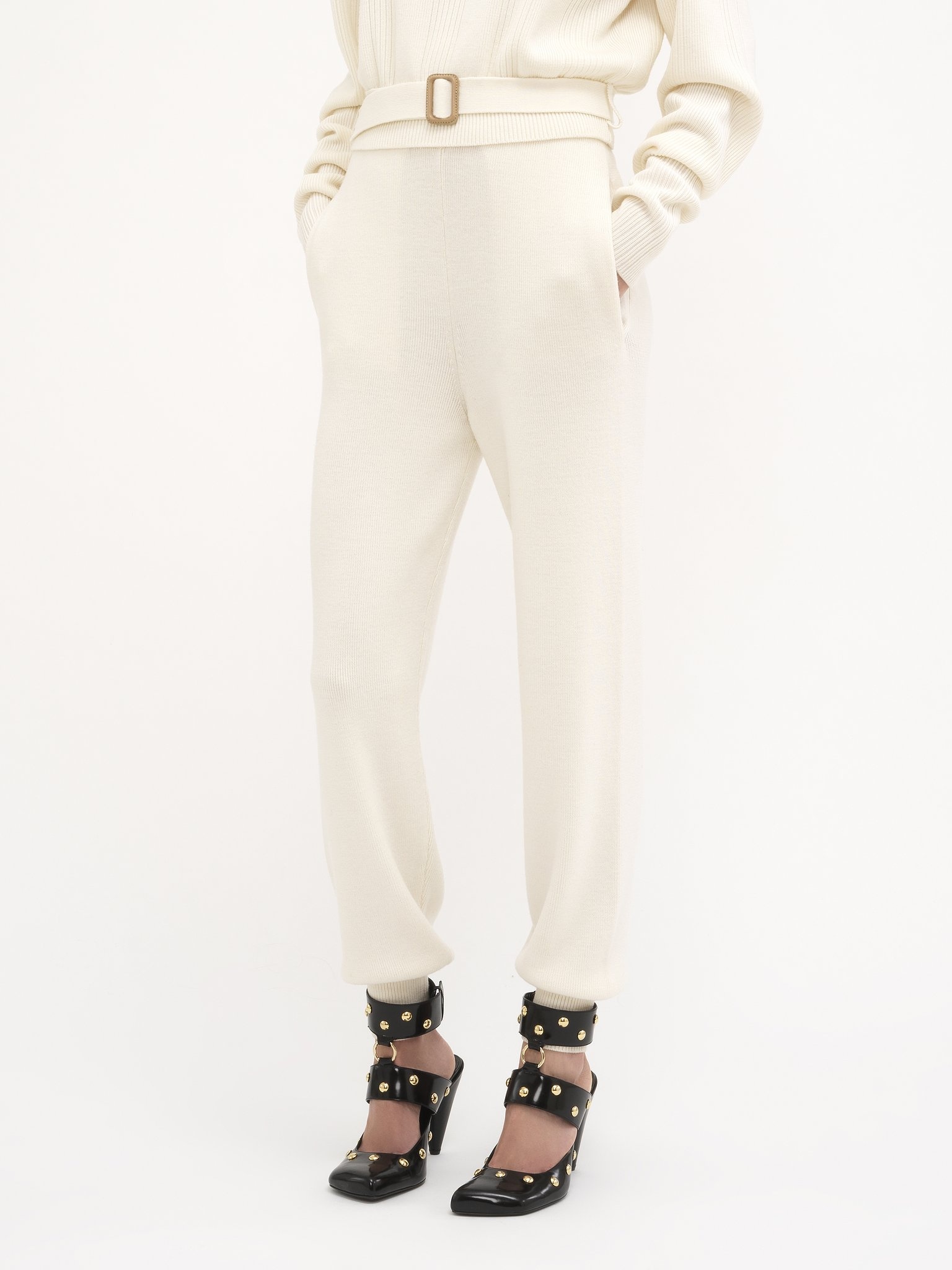 SWEATPANTS IN WOOL KNIT - 4