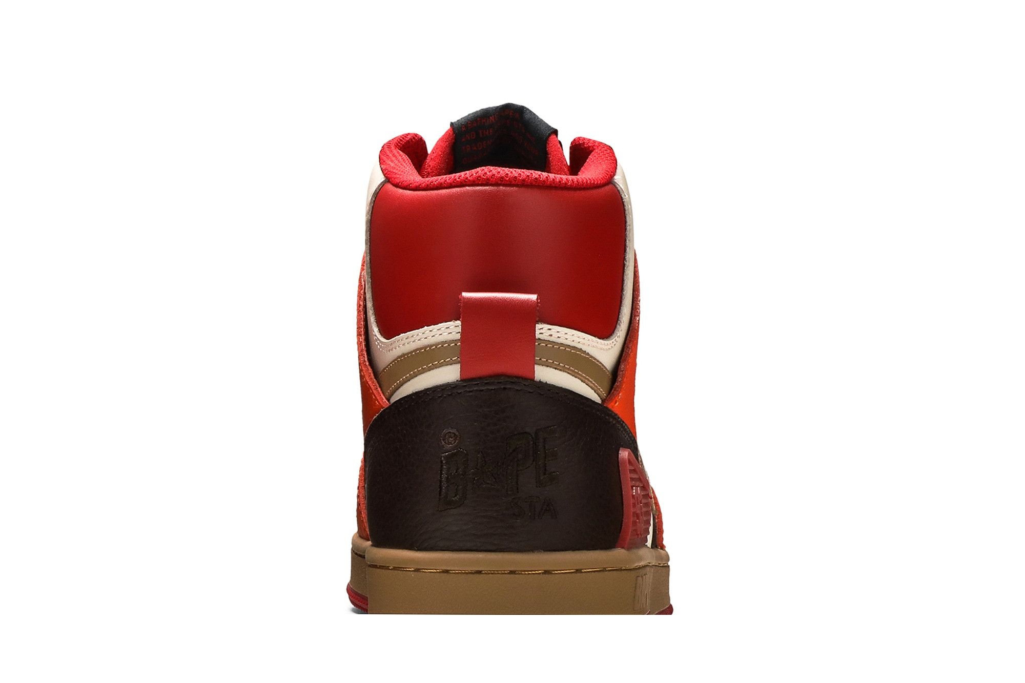 Bape Sta 93 HI 'Red Orange Light Sand' - 7